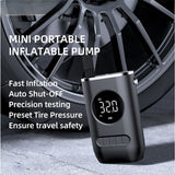 S62 Mini Compressore Portatile Gonfiaggio Rapido Auto Stop ottobest.it
